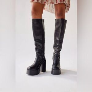 Urban Outfitter's Black Knee-High Platform Boots